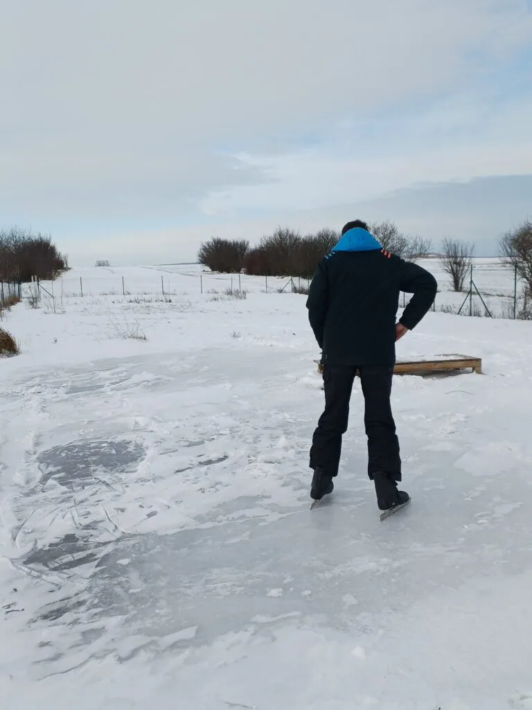 schaats vijver
